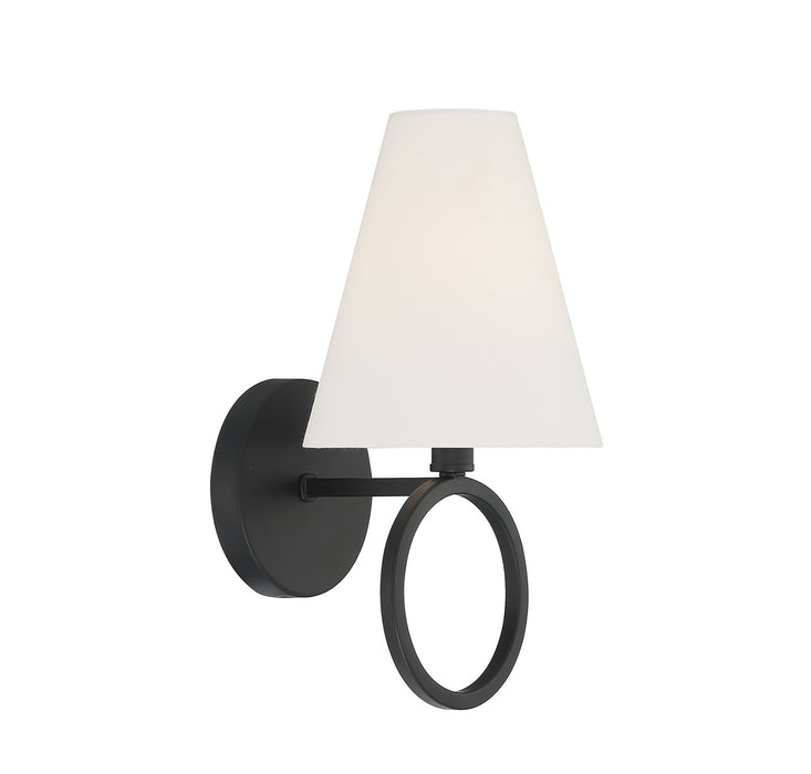 Lighting One E V6-L9-9150-1-89 One Light Wall Sconce, Matte Black