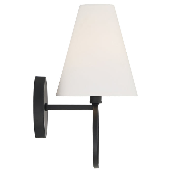 Lighting One E V6-L9-9150-1-89 One Light Wall Sconce, Matte Black