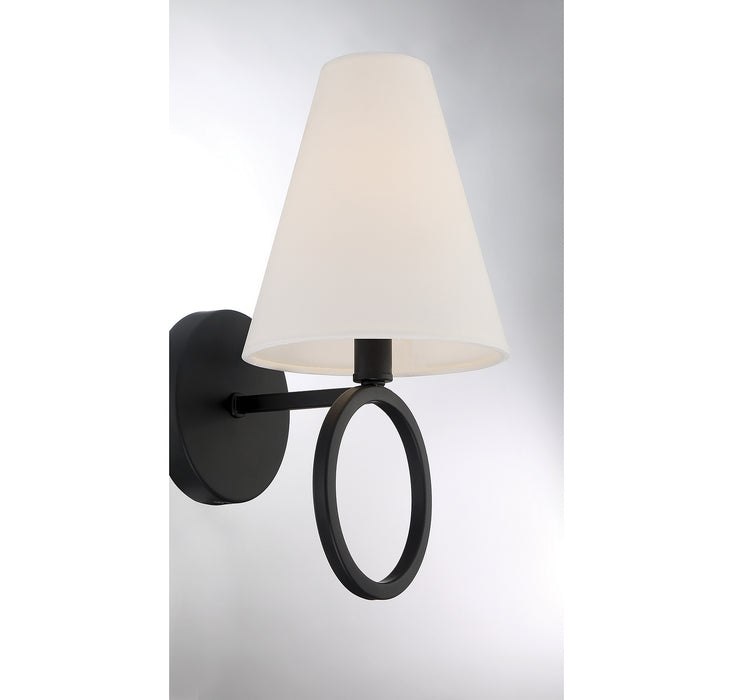 Lighting One E V6-L9-9150-1-89 One Light Wall Sconce, Matte Black