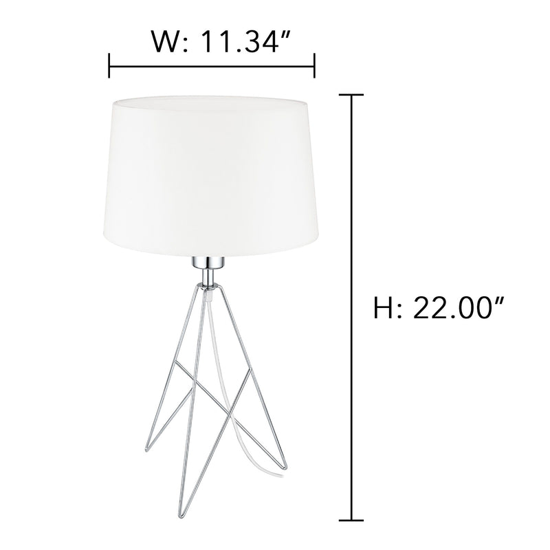 Eglo USA 39181A LED Table Lamp, Chrome
