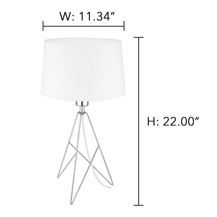 Eglo USA 39181A LED Table Lamp, Chrome