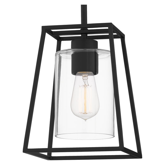 Quoizel PRC1508MBK One Light Mini Pendant, Matte Black