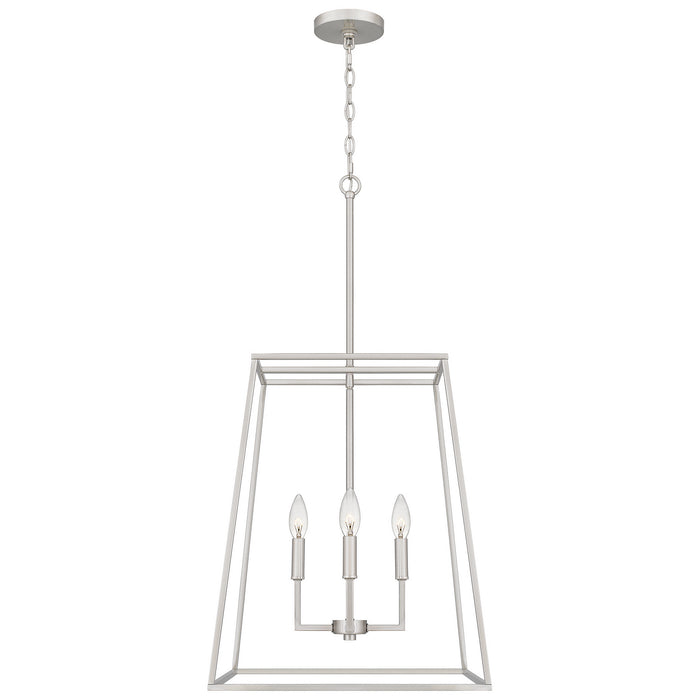 Quoizel PRC2818BN Four Light Pendant, Brushed Nickel