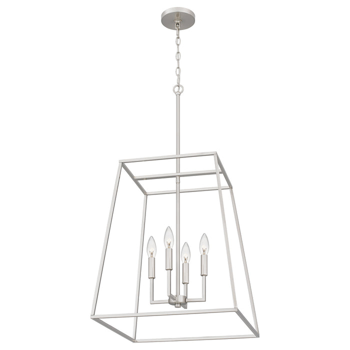 Quoizel PRC2818BN Four Light Pendant, Brushed Nickel