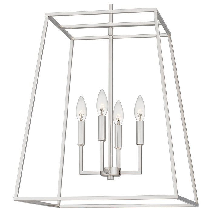 Quoizel PRC2818BN Four Light Pendant, Brushed Nickel