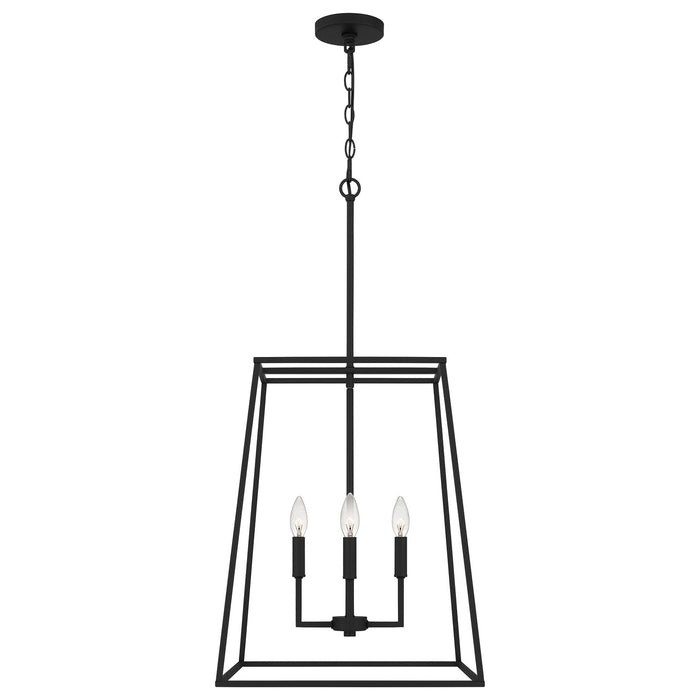Quoizel PRC2818MBK Four Light Pendant, Matte Black