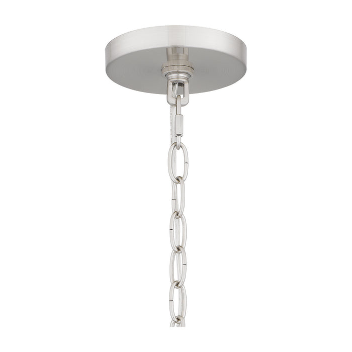 Quoizel PRC5016BN Three Light Chandelier, Brushed Nickel