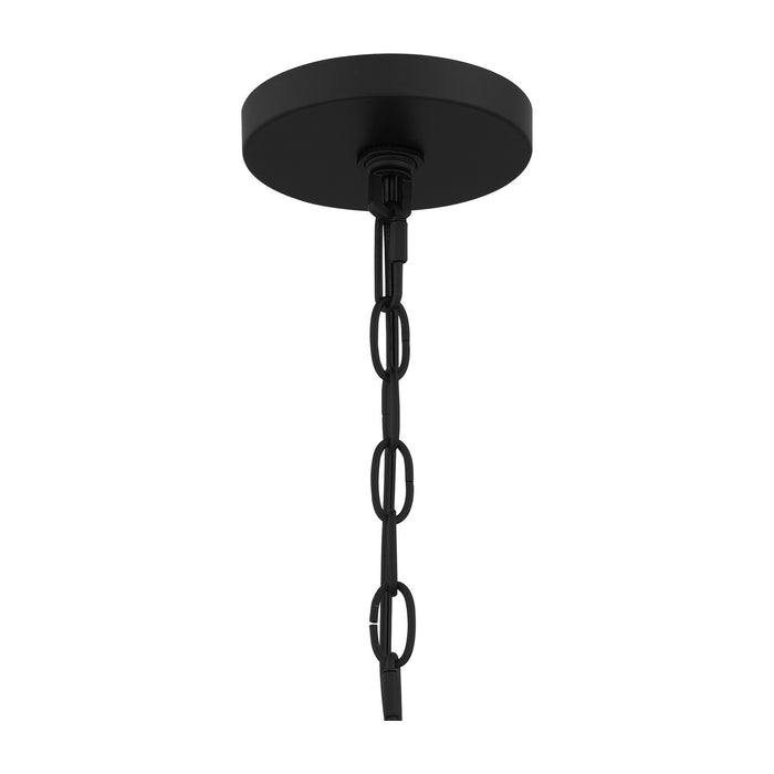 Quoizel PRC5016MBK Three Light Chandelier, Matte Black