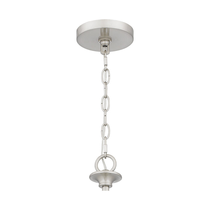 Quoizel PRC5032BN Eight Light Chandelier, Brushed Nickel