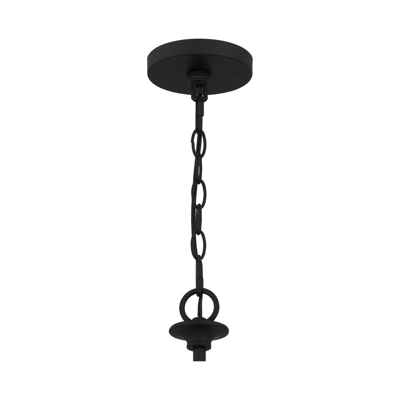 Quoizel PRC5032MBK Eight Light Chandelier, Matte Black