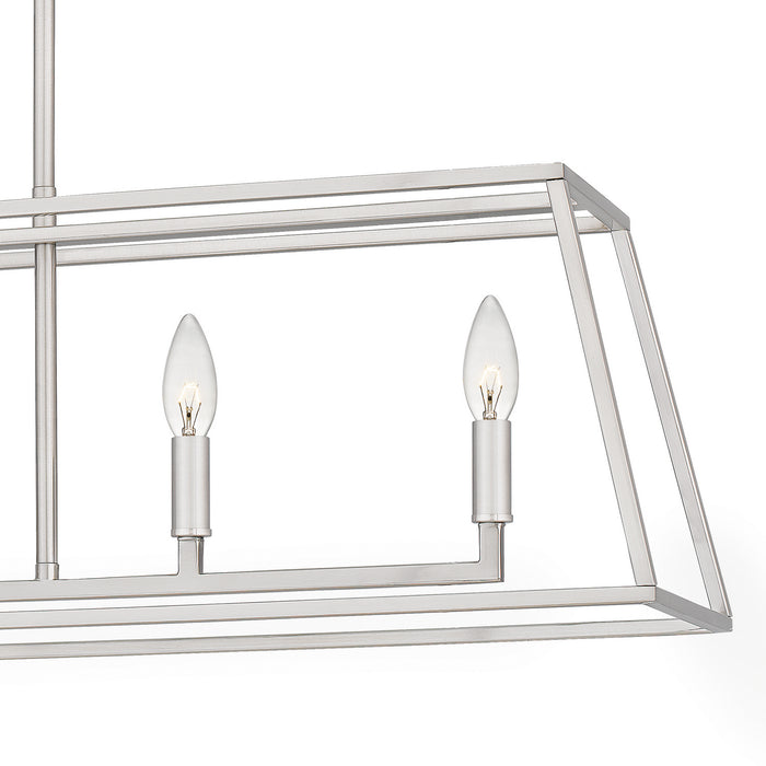 Quoizel PRC536BN Five Light Island Chandelier, Brushed Nickel