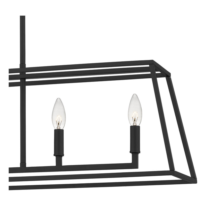 Quoizel PRC536MBK Five Light Island Chandelier, Matte Black
