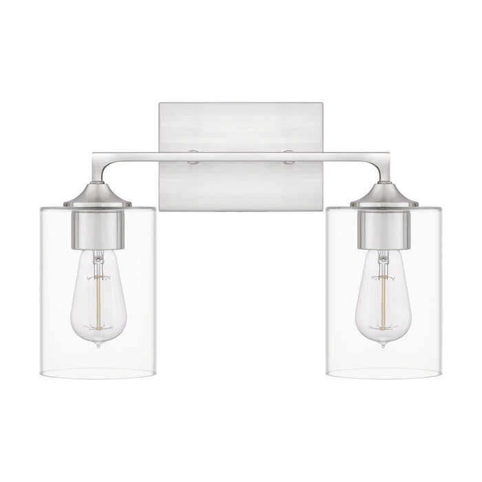 Quoizel PRC8616BN Two Light Bath, Brushed Nickel