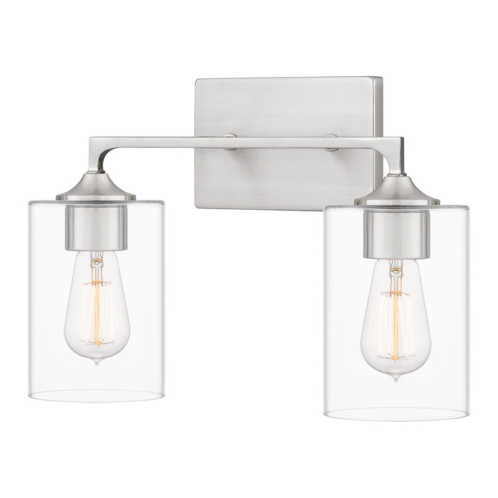 Quoizel PRC8616BN Two Light Bath, Brushed Nickel