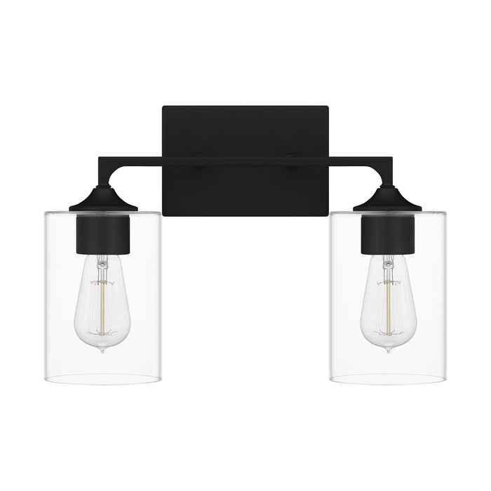 Quoizel PRC8616MBK Two Light Bath, Matte Black