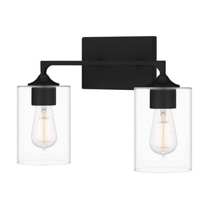 Quoizel PRC8616MBK Two Light Bath, Matte Black