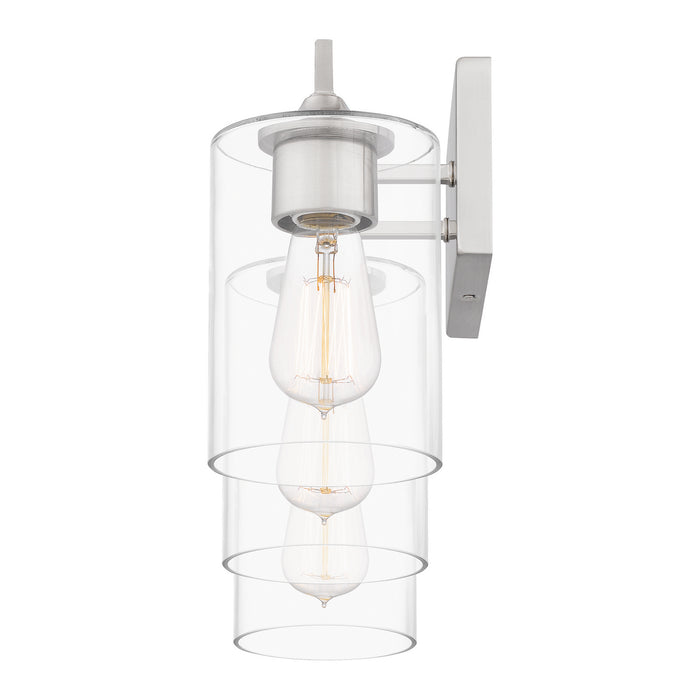 Quoizel PRC8624BN Three Light Bath, Brushed Nickel