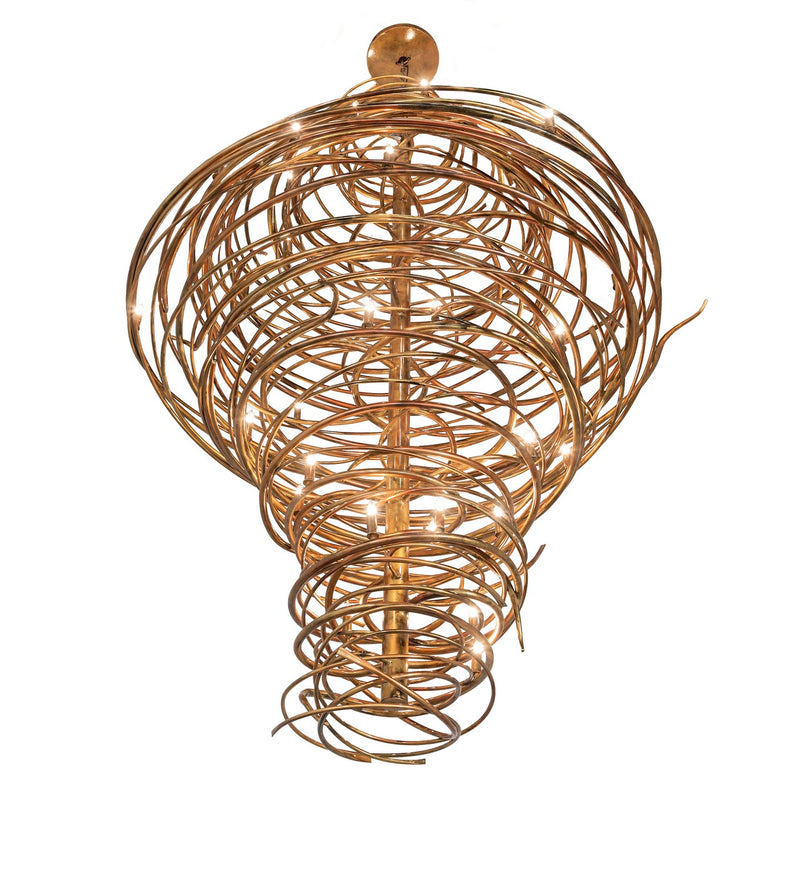 Meyda Tiffany 253231 LED Chandelier, Gilded Gold