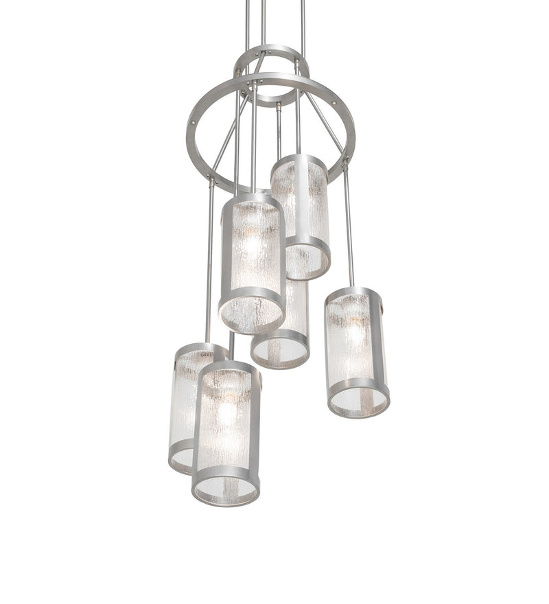 Meyda Tiffany 253505 Six Light Chandelier, Nickel