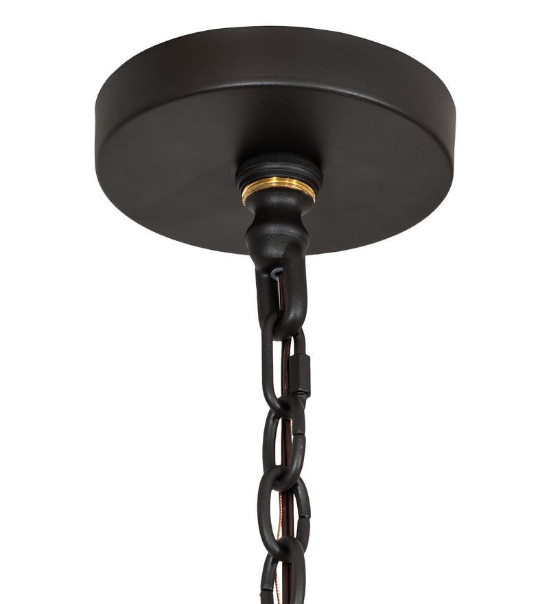 Meyda Tiffany 254513 Six Light Chandelier, Wrought Iron