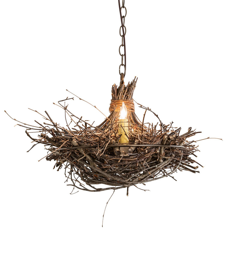 Meyda Tiffany 257665 Six Light Chandelier, Antique Copper