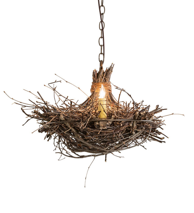 Meyda Tiffany 257665 Six Light Chandelier, Antique Copper