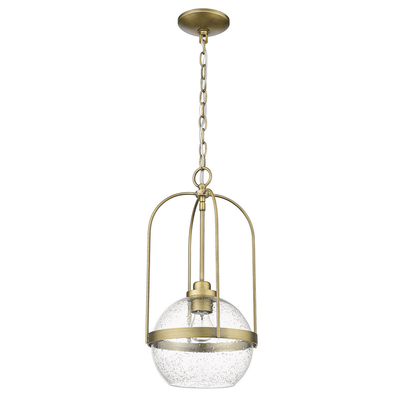 Acclaim Lighting IN10010ATB One Light Pendant, Antique Brass