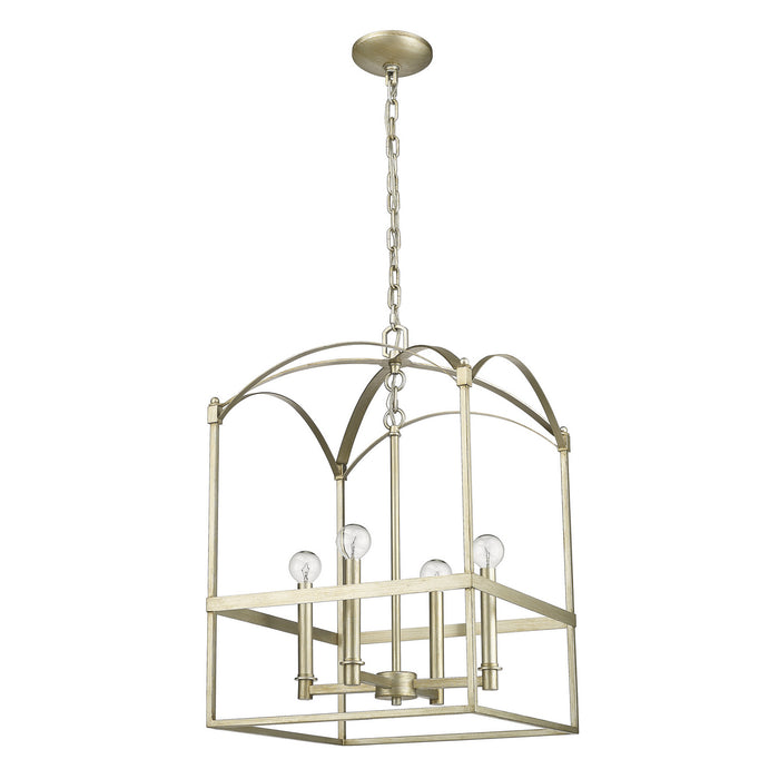 Acclaim Lighting IN10016WG Four Light Pendant, Washed Gold