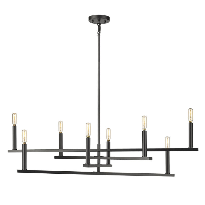 Acclaim Lighting IN20026BK Eight Light Chandelier, Black