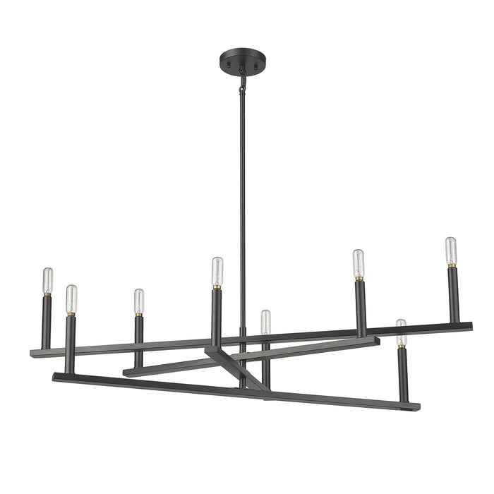 Acclaim Lighting IN20026BK Eight Light Chandelier, Black