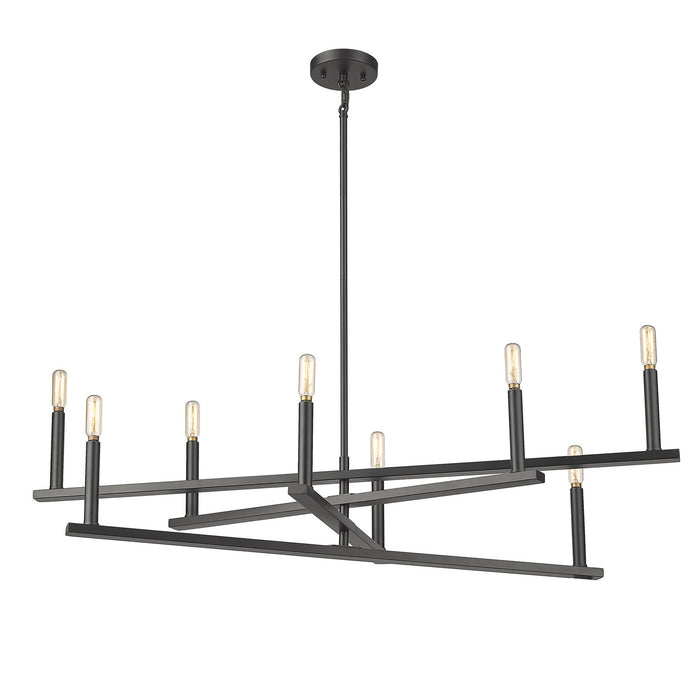 Acclaim Lighting IN20026BK Eight Light Chandelier, Black