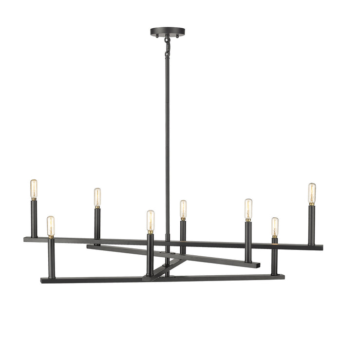 Acclaim Lighting IN20026BK Eight Light Chandelier, Black