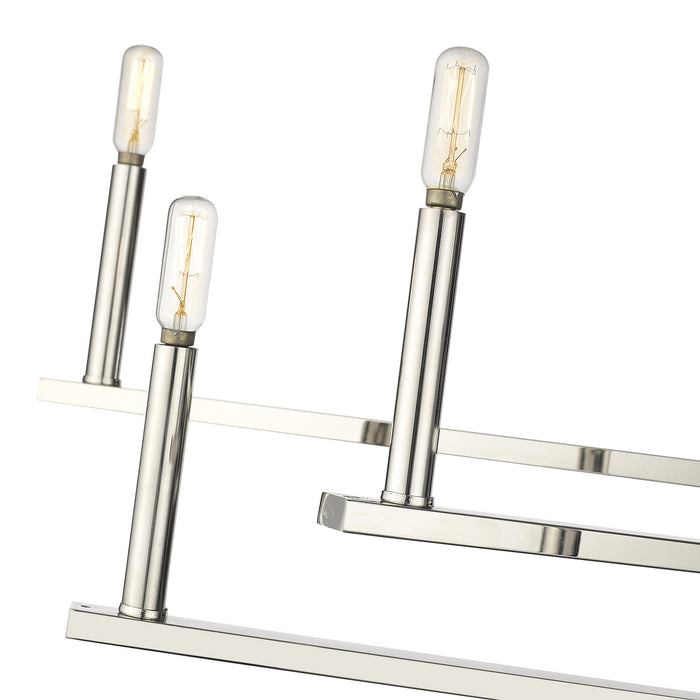Acclaim Lighting IN20026PN Eight Light Chandelier, Polished Nickel