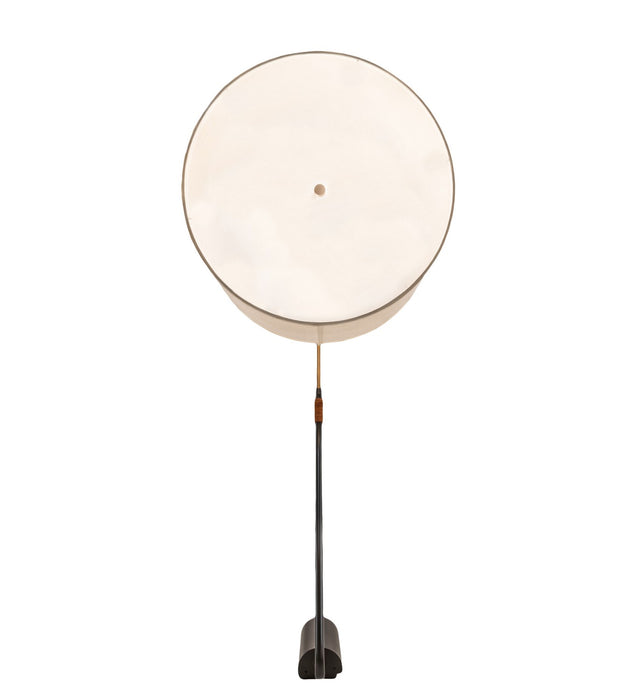 Meyda Tiffany 252560 LED Swing Arm Wall Sconce, Solar Black & Gold Matte