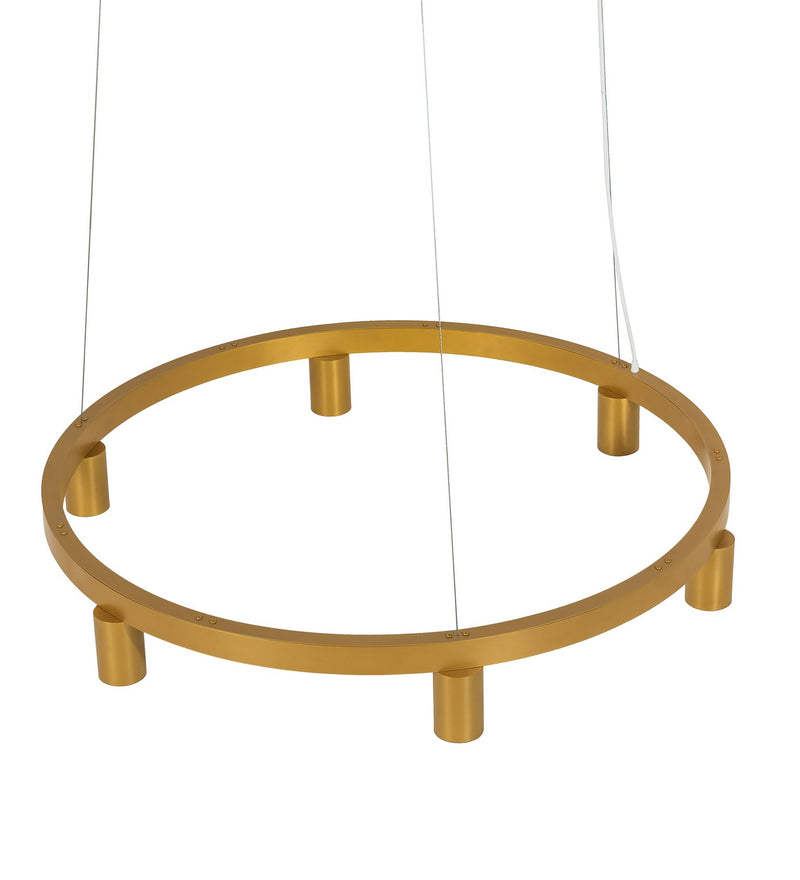 Meyda Tiffany 252728 Six Light Chandelier, Goldtastic
