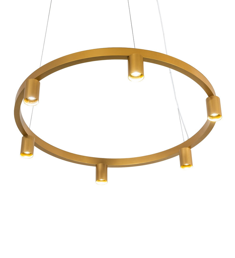 Meyda Tiffany 252728 Six Light Chandelier, Goldtastic