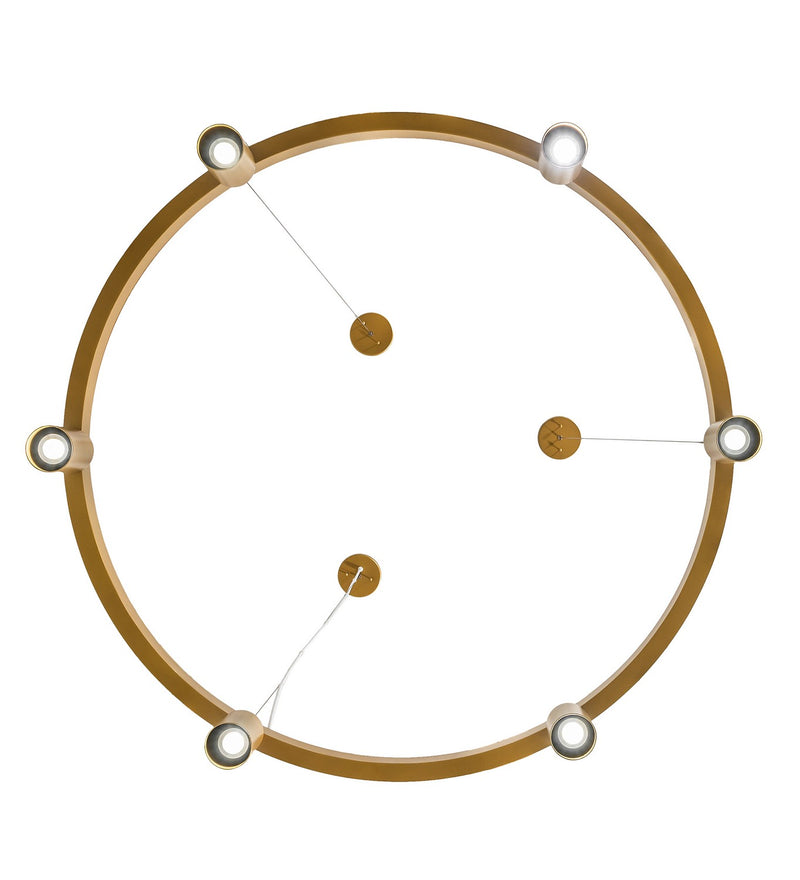 Meyda Tiffany 252728 Six Light Chandelier, Goldtastic