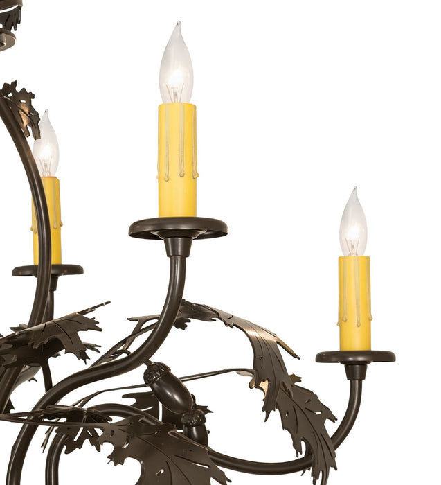 Meyda Tiffany 255519 Six Light Chandelier, Timeless Bronze