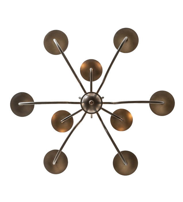 Meyda Tiffany 256311 Nine Light Chandelier, Antique Copper