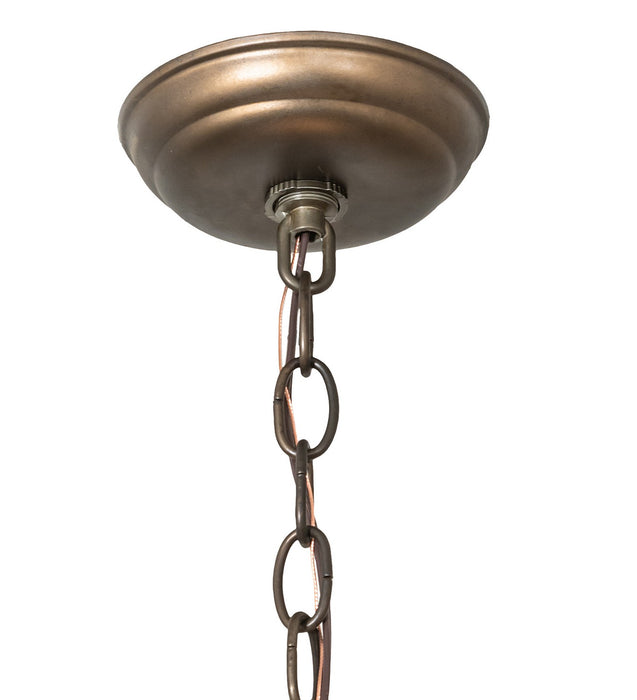 Meyda Tiffany 256311 Nine Light Chandelier, Antique Copper