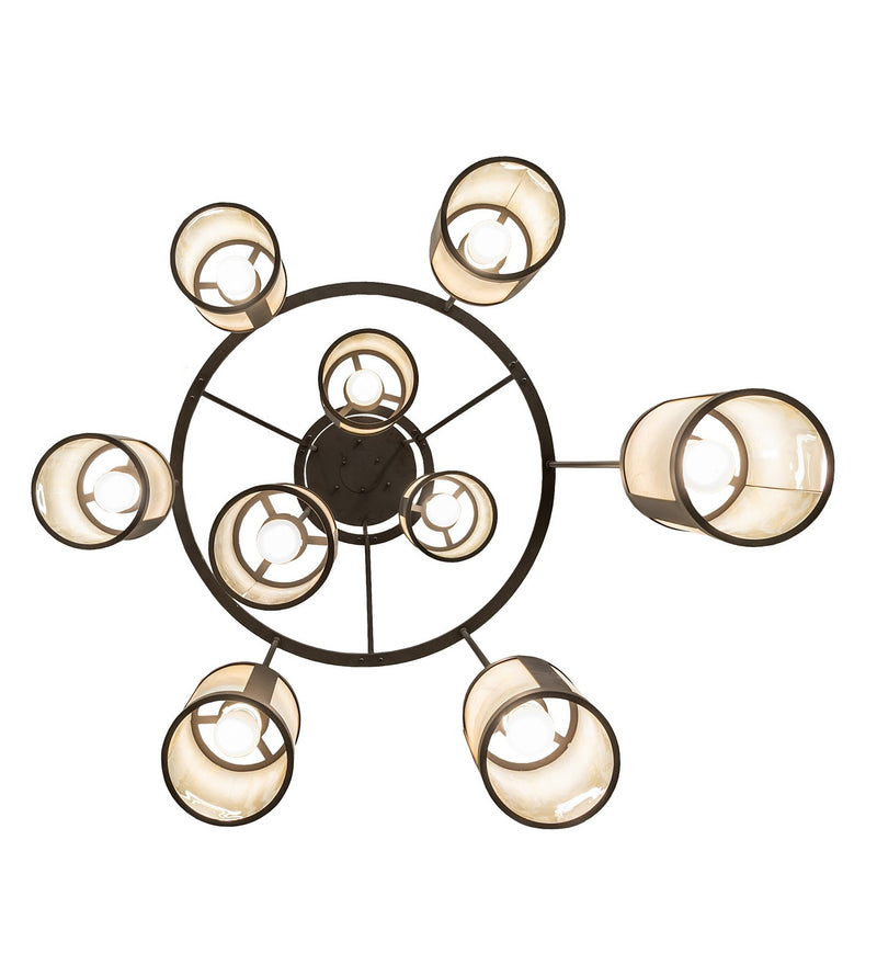 Meyda Tiffany 257010 Nine Light Chandelier, Oil Rubbed Bronze