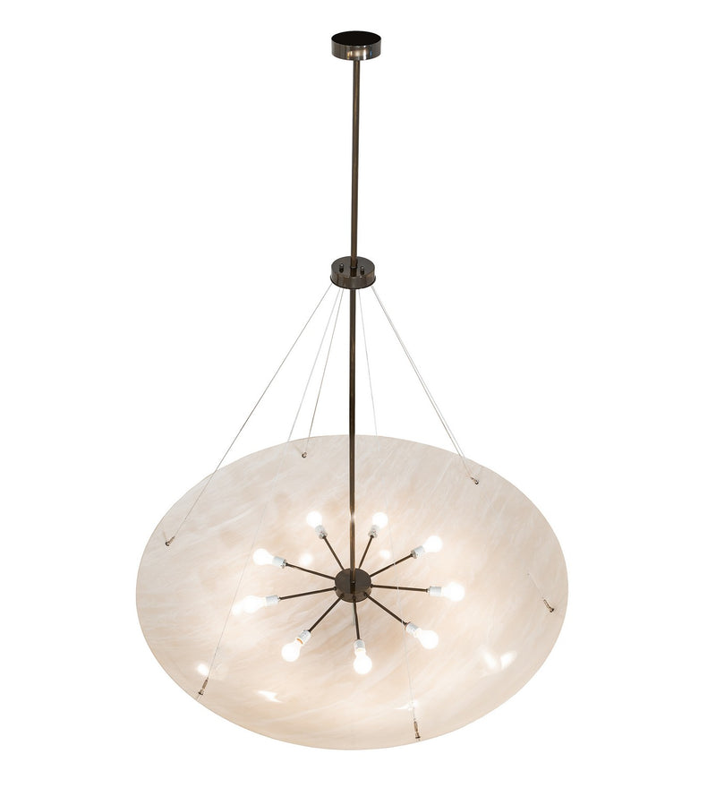 Meyda Tiffany 258527 Nine Light Pendant, Antique Brass Gloss