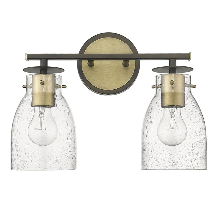 Acclaim Lighting IN40004ORB Two Light Vanity, Oil Rubbed Bronze and Antique Brass