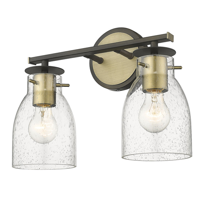 Acclaim Lighting IN40004ORB Two Light Vanity, Oil Rubbed Bronze and Antique Brass