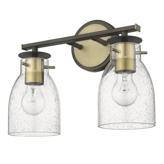 Acclaim Lighting IN40004ORB Two Light Vanity, Oil Rubbed Bronze and Antique Brass