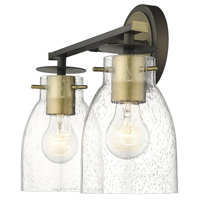 Acclaim Lighting IN40004ORB Two Light Vanity, Oil Rubbed Bronze and Antique Brass