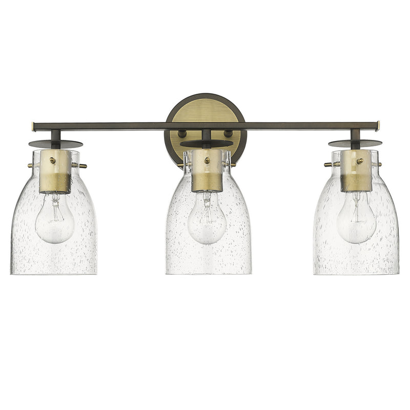 Acclaim Lighting IN40005ORB Three Light Vanity, Oil Rubbed Bronze and Antique Brass