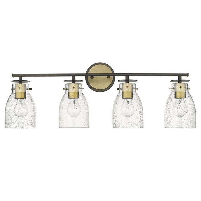 Acclaim Lighting IN40006ORB Four Light Vanity, Oil Rubbed Bronze and Antique Brass