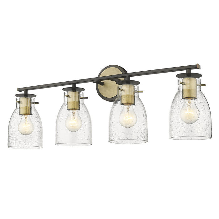 Acclaim Lighting IN40006ORB Four Light Vanity, Oil Rubbed Bronze and Antique Brass