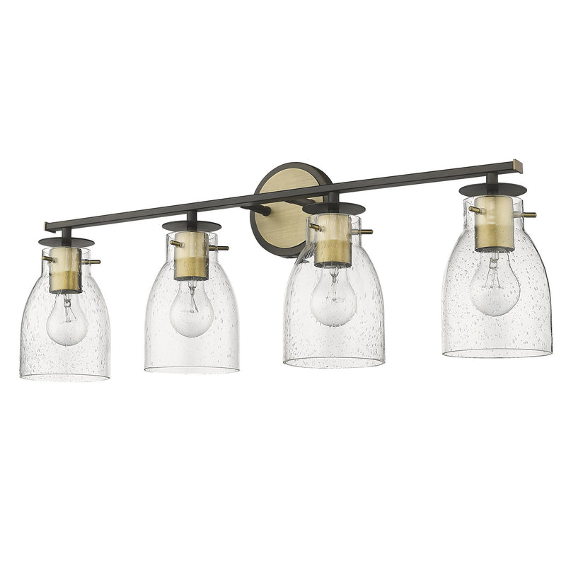Acclaim Lighting IN40006ORB Four Light Vanity, Oil Rubbed Bronze and Antique Brass